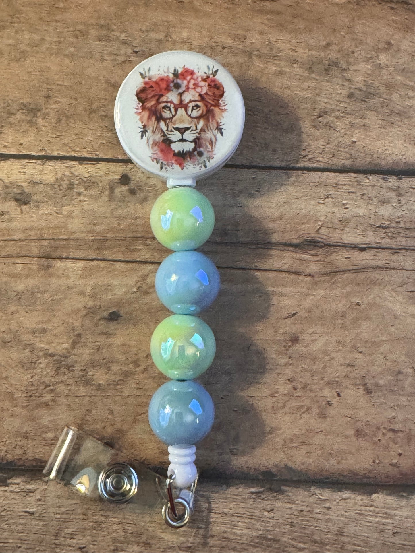 Lioness Badge Reel, Retractable