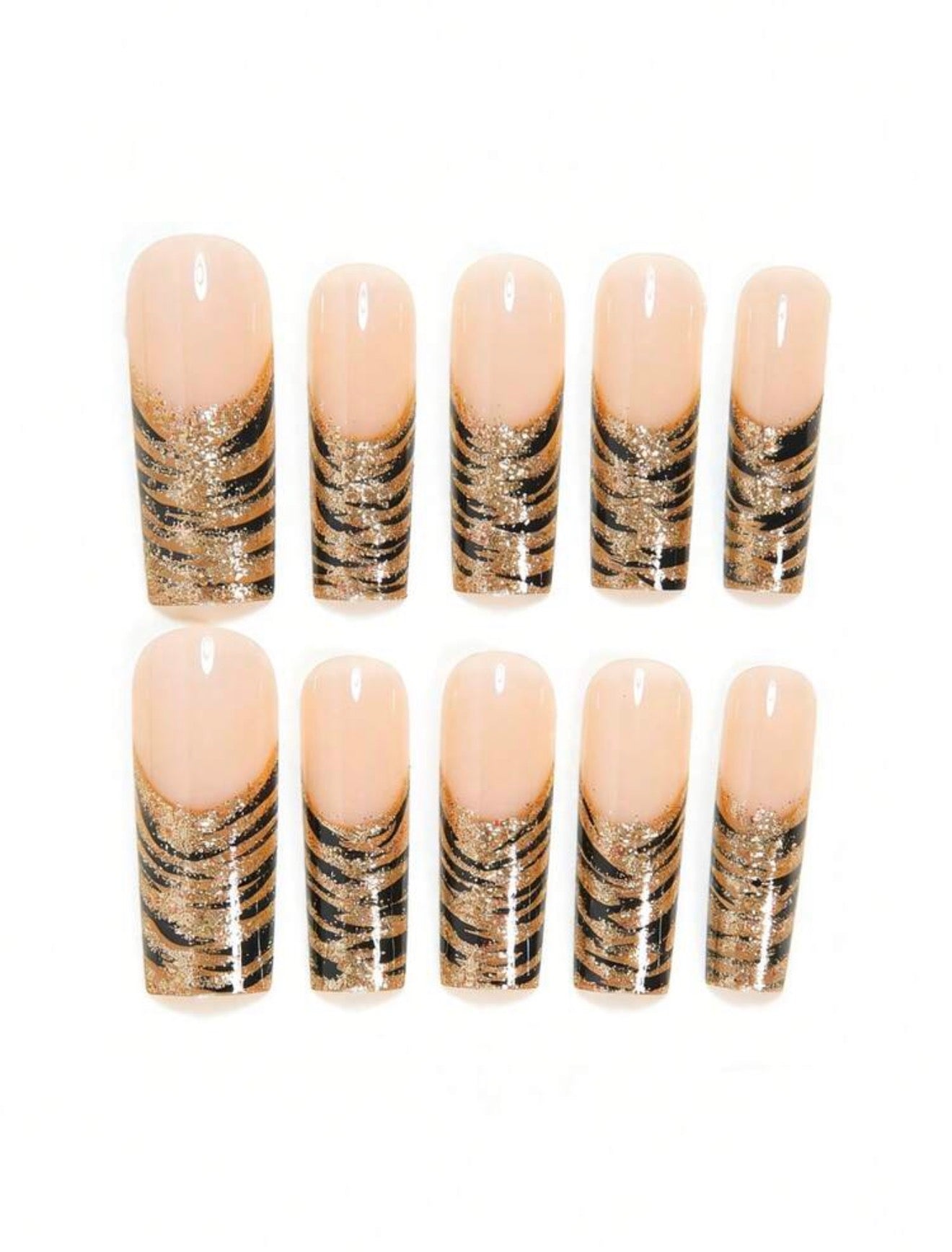 Cheetah Style Long Press Ons