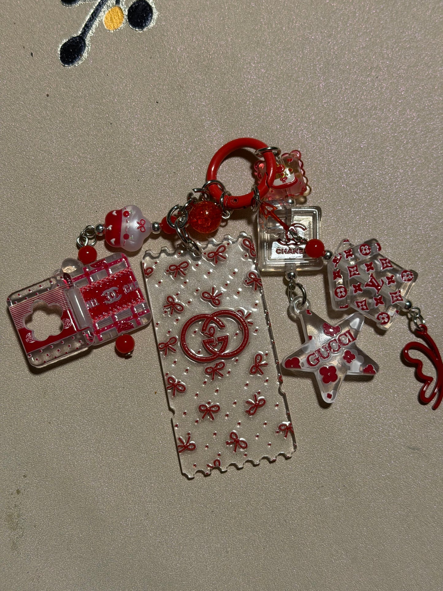 Red Gucci Bag Charm