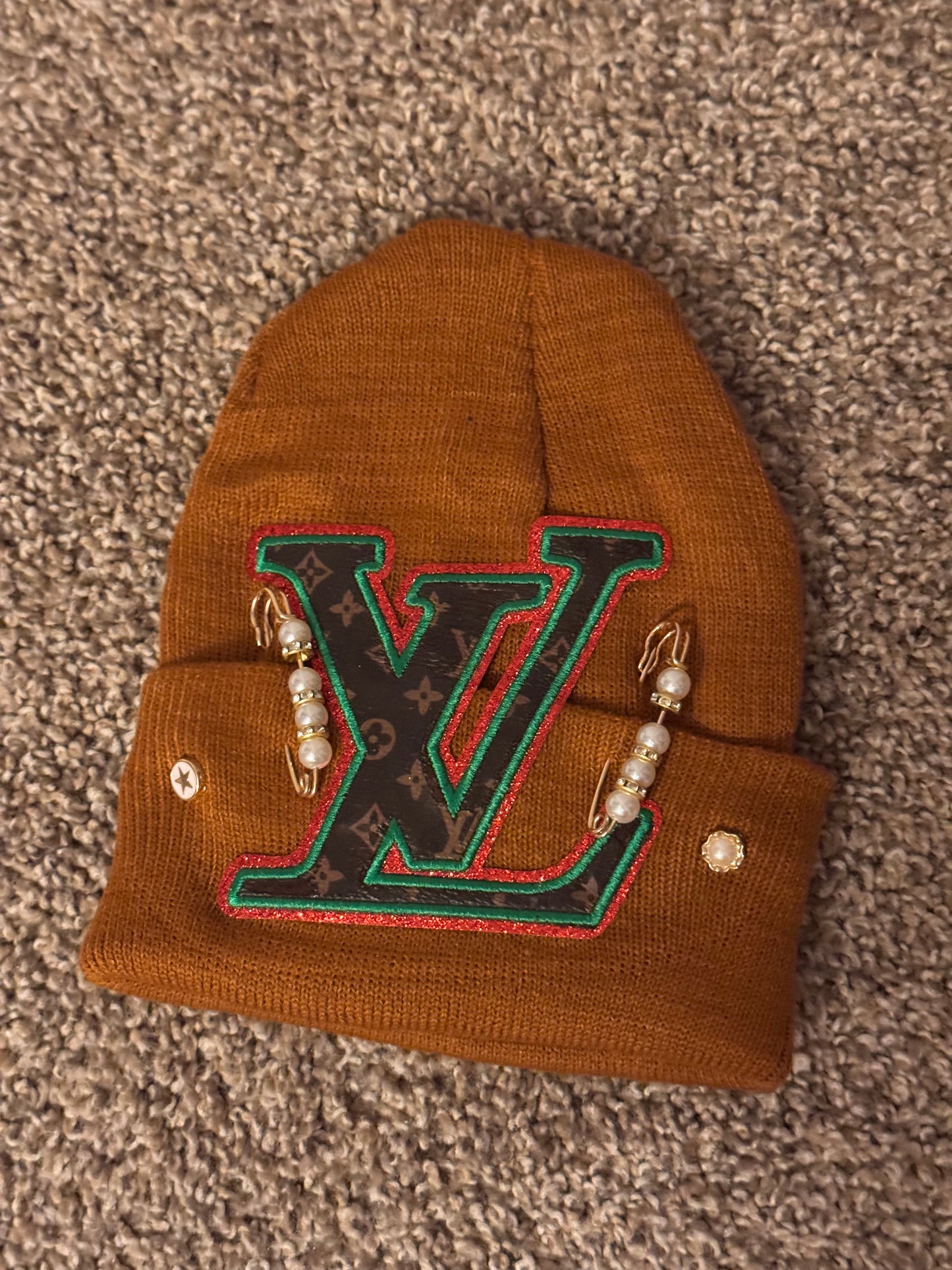 LV Beanie, Grinch, One Size