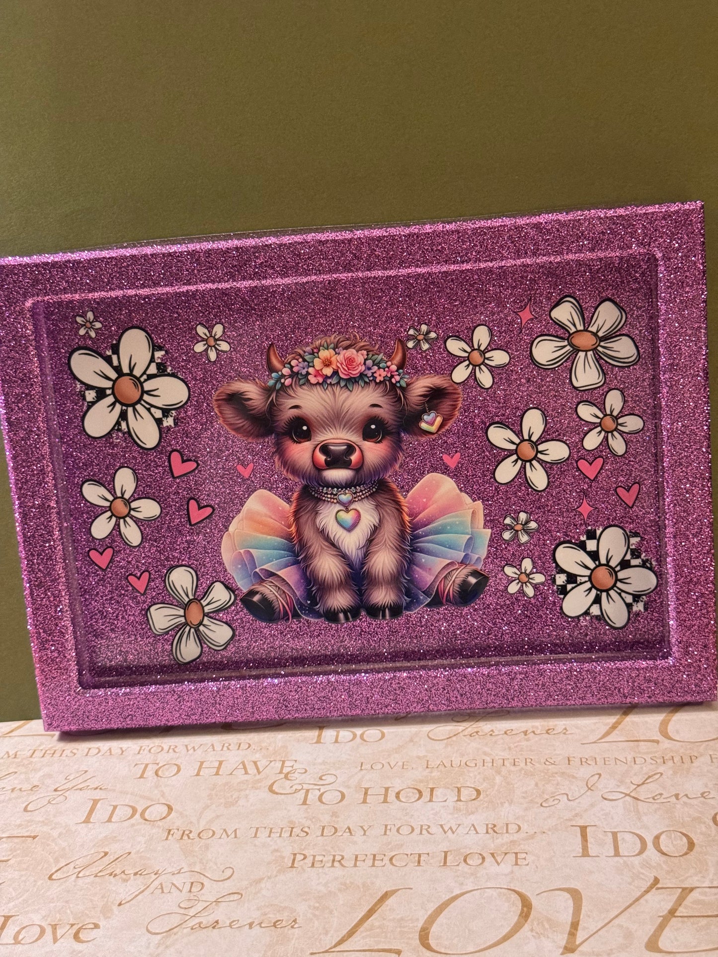 Mia Highland Cow Tray