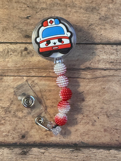 Ambulance Badge Reel, Retractable