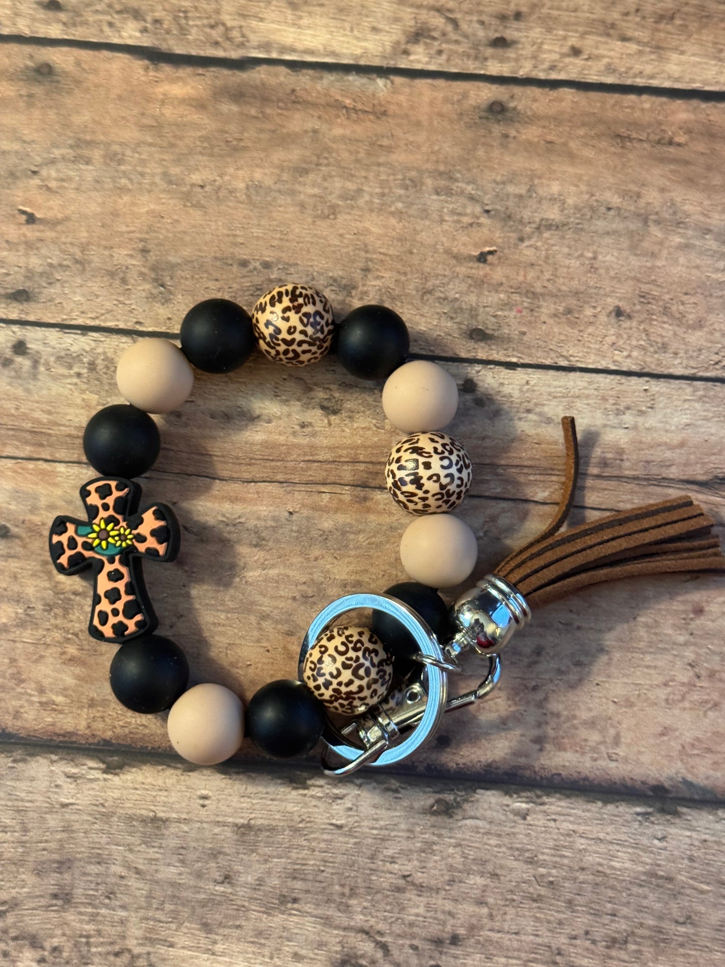Cheetah Faith Wristlet