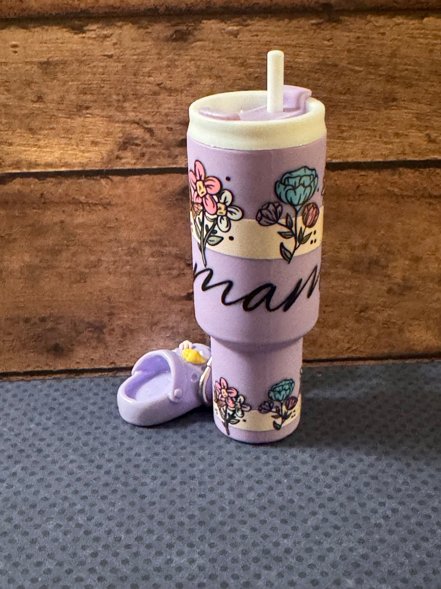 Mama Tumblr Keychain, Purple