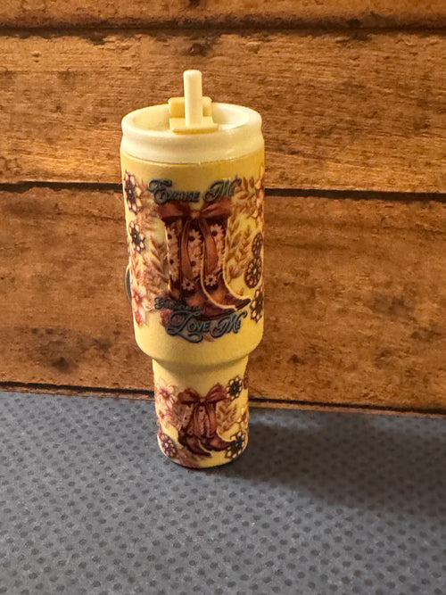 Western Boho Tumbler Keychain