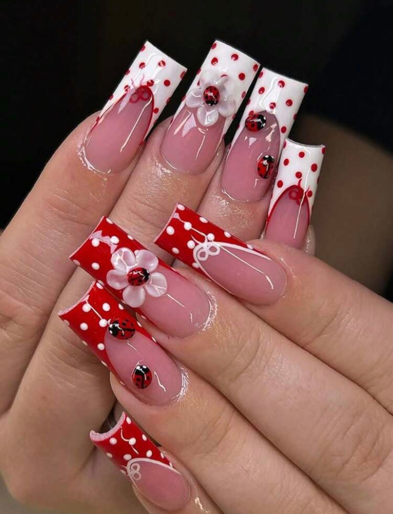 Scarlet Tropics Press On Nails