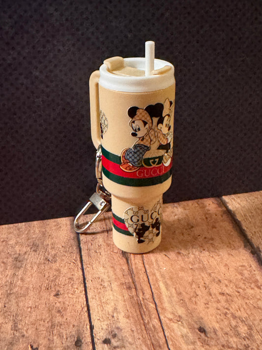 Micky & Minnie Gucci Tumbler Keychain