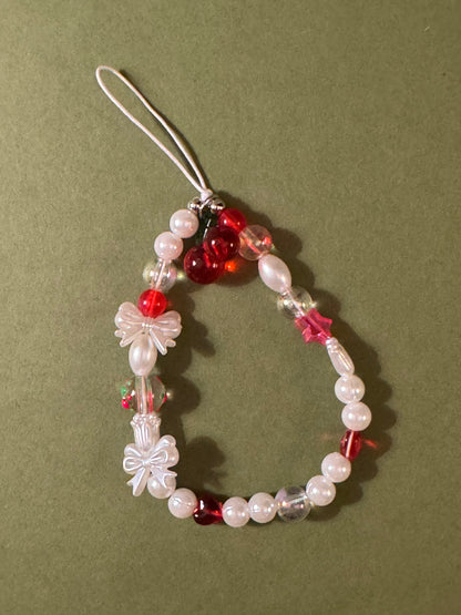 Red & White Phone Strap
