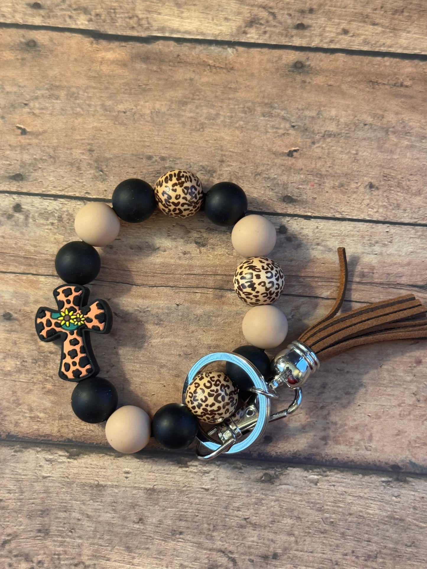 Cheetah Faith Wristlet