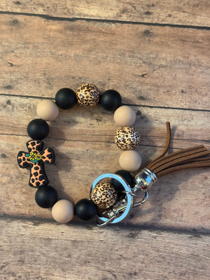 Cheetah Faith Wristlet