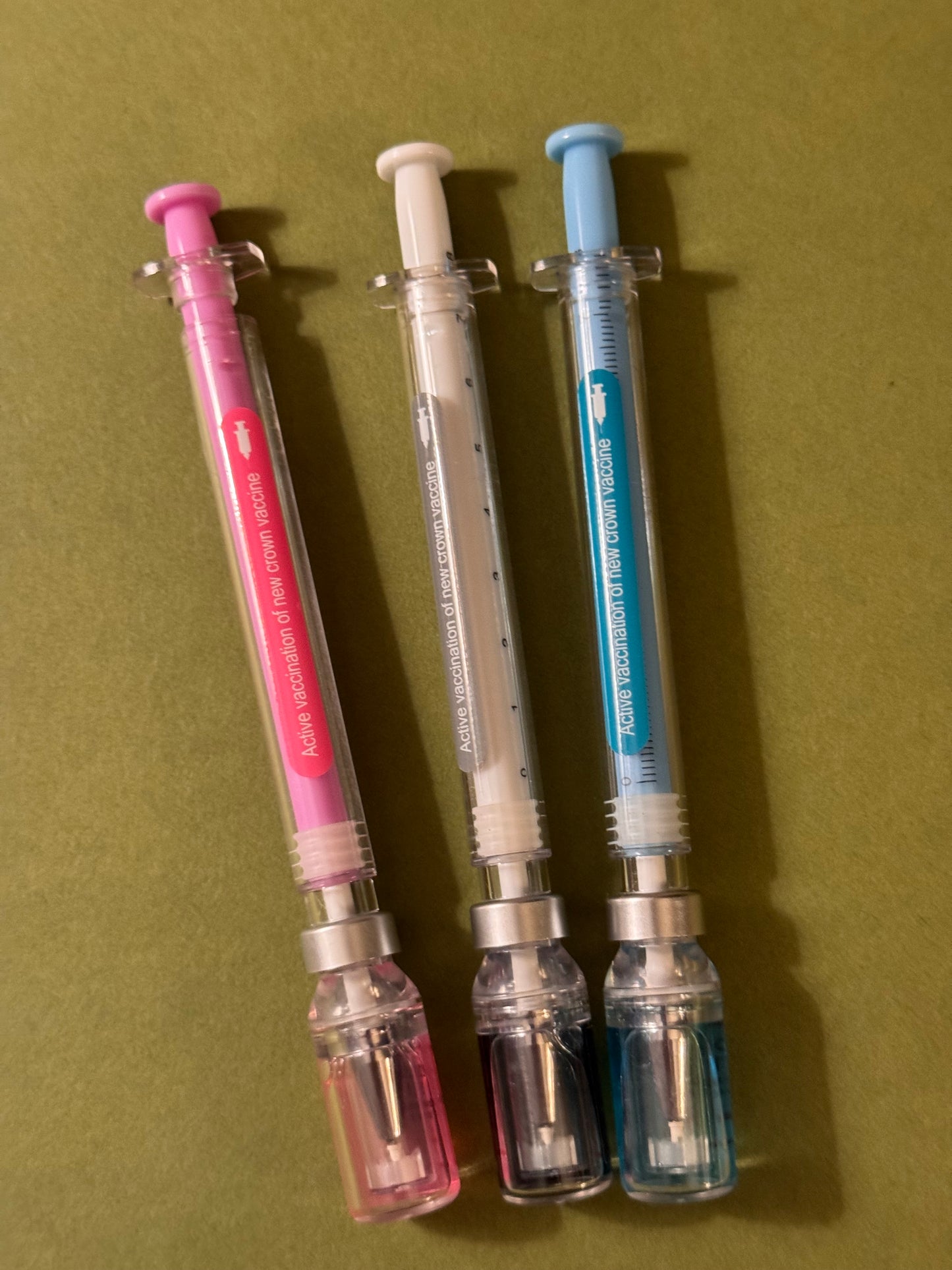 Covid Shot Pens, Set of 3