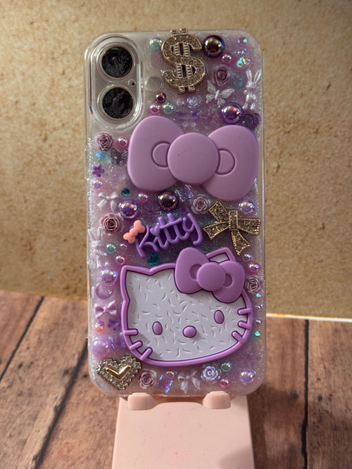 Hello Kitty, IPhone Case 16+, Purple
