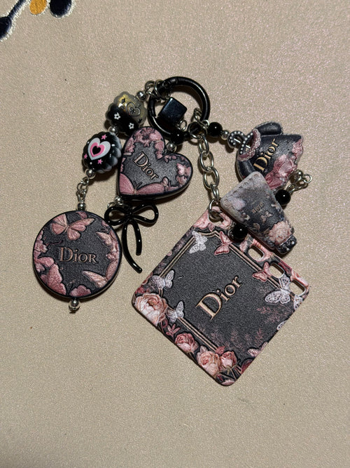 Floral Dior Bag Charm