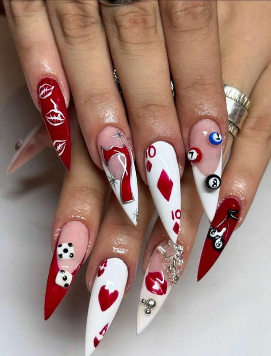Gilded Glamour Stiletto Press On Nails