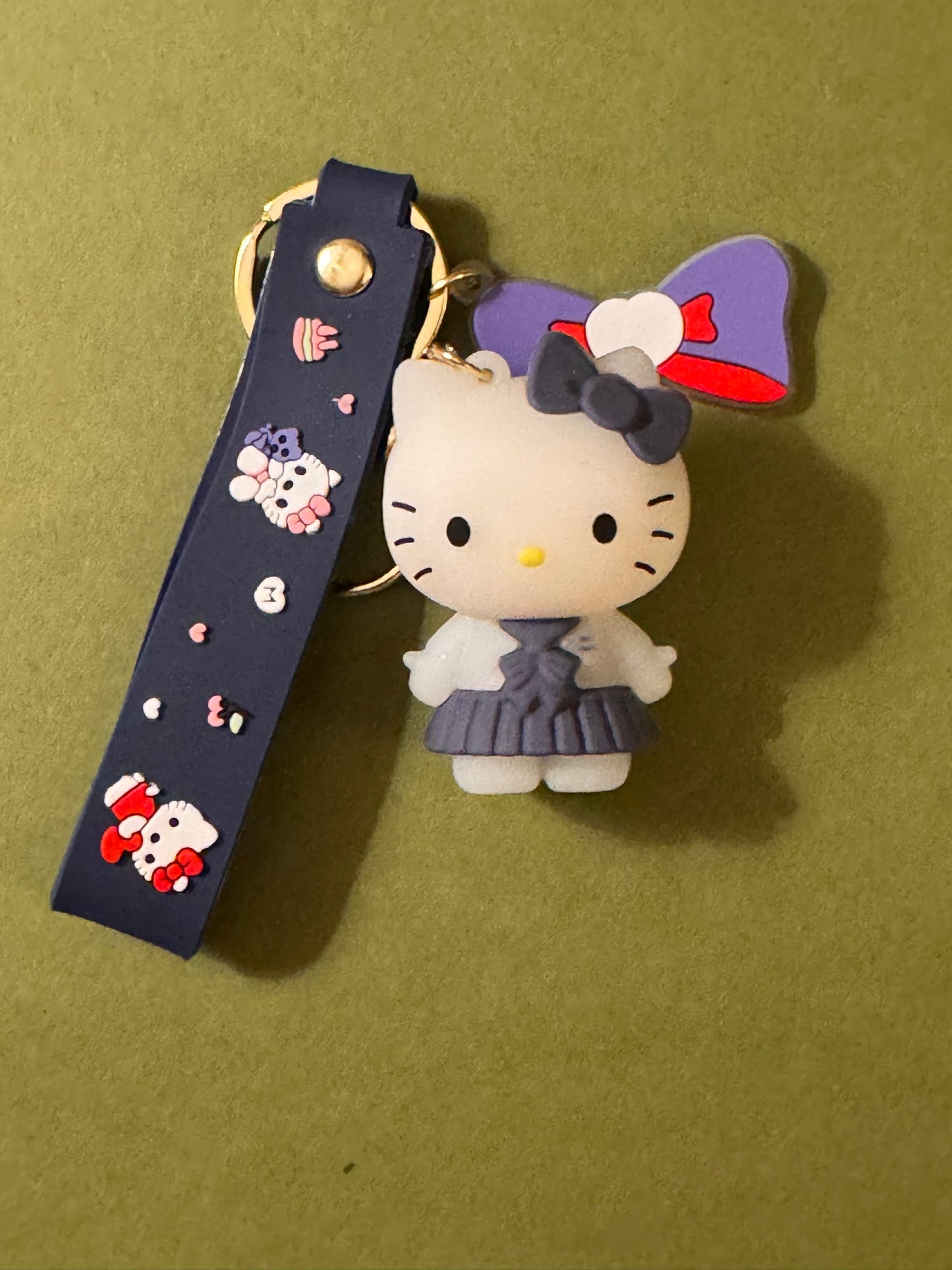 Hello Kitty Keychain, blue