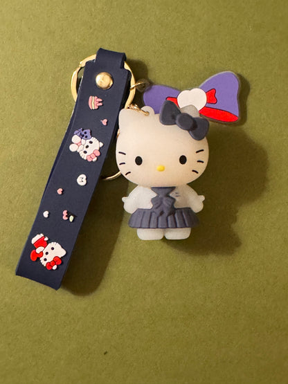 Hello Kitty Keychain, blue