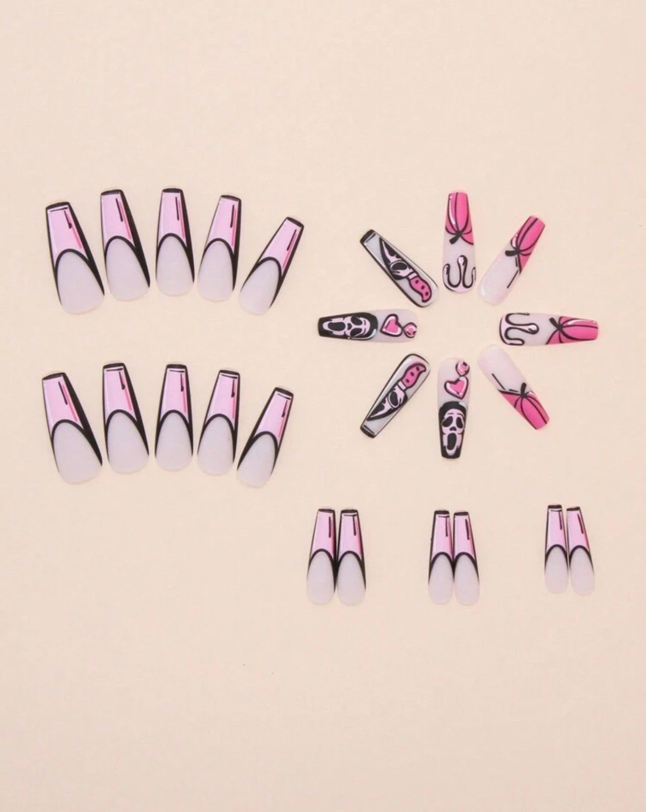 Ghost face Killer Press On Nails