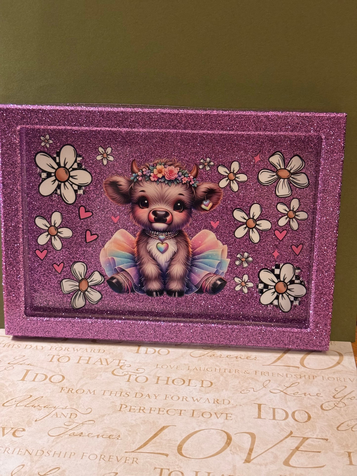 Mia Highland Cow Tray