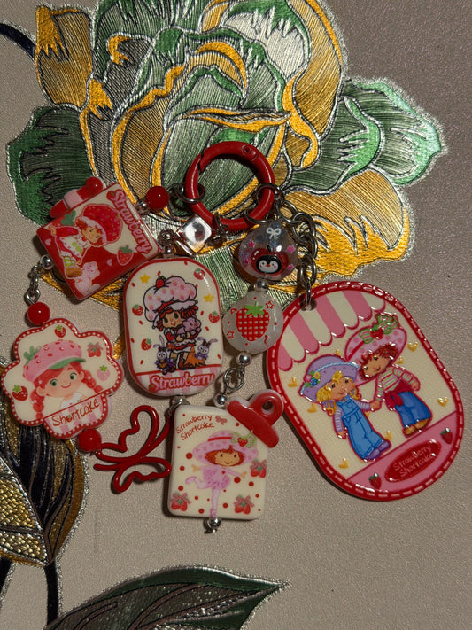 Strawberry Shortcake Bag Charm