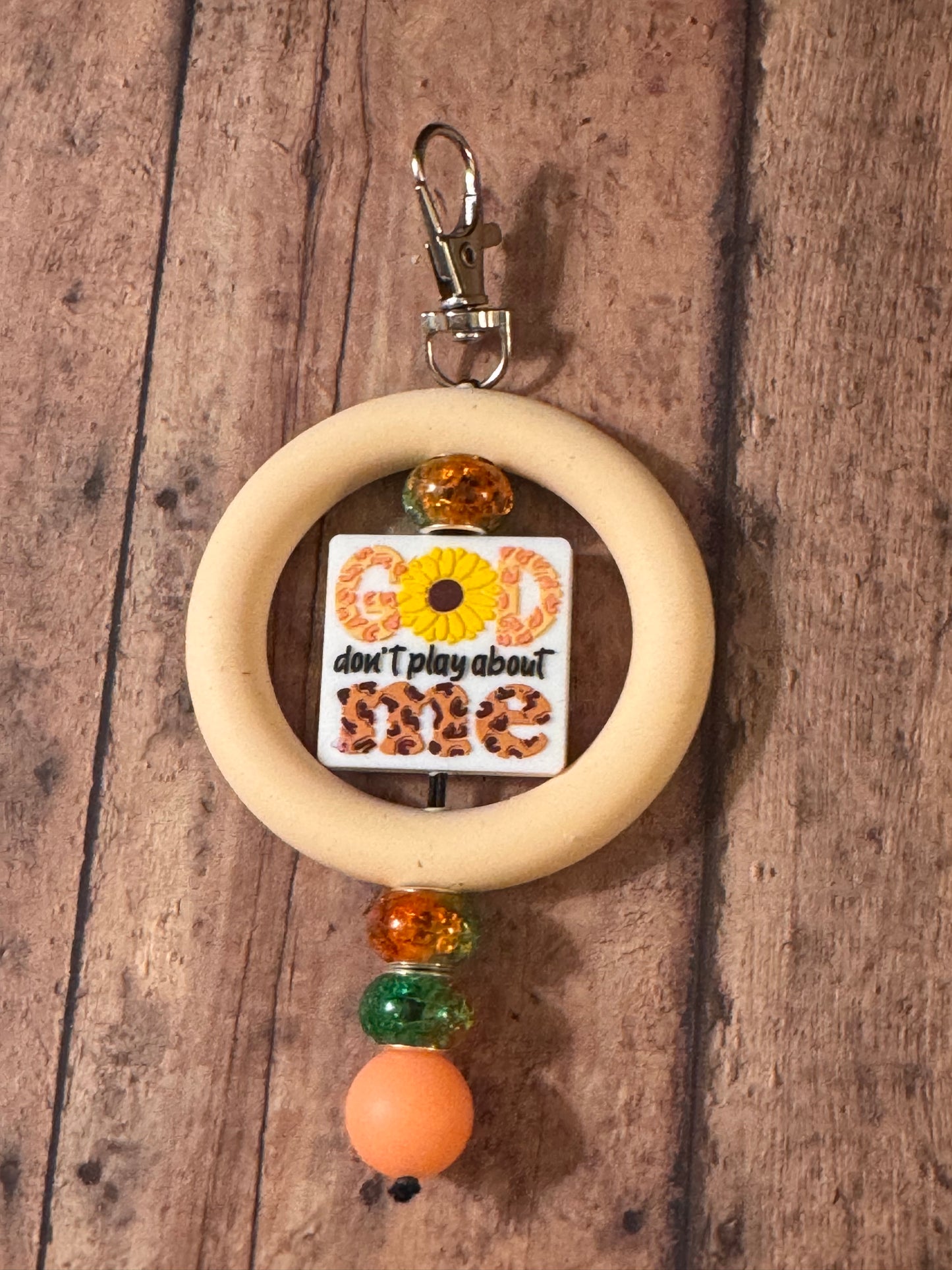 God Don’t Play Keychain