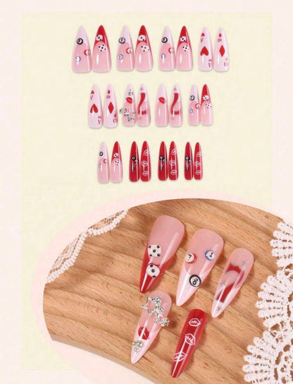 Gilded Glamour Stiletto Press On Nails