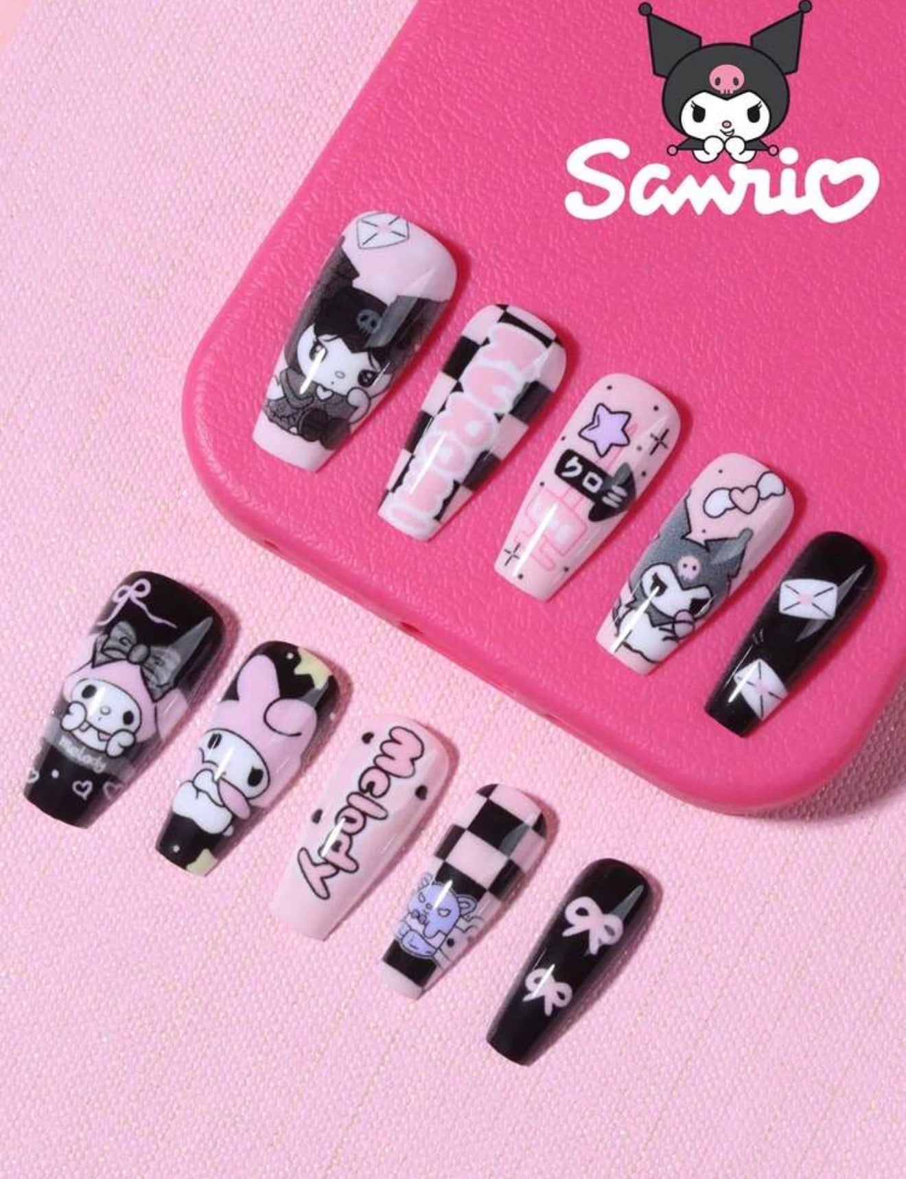Kuromi Press On Nails