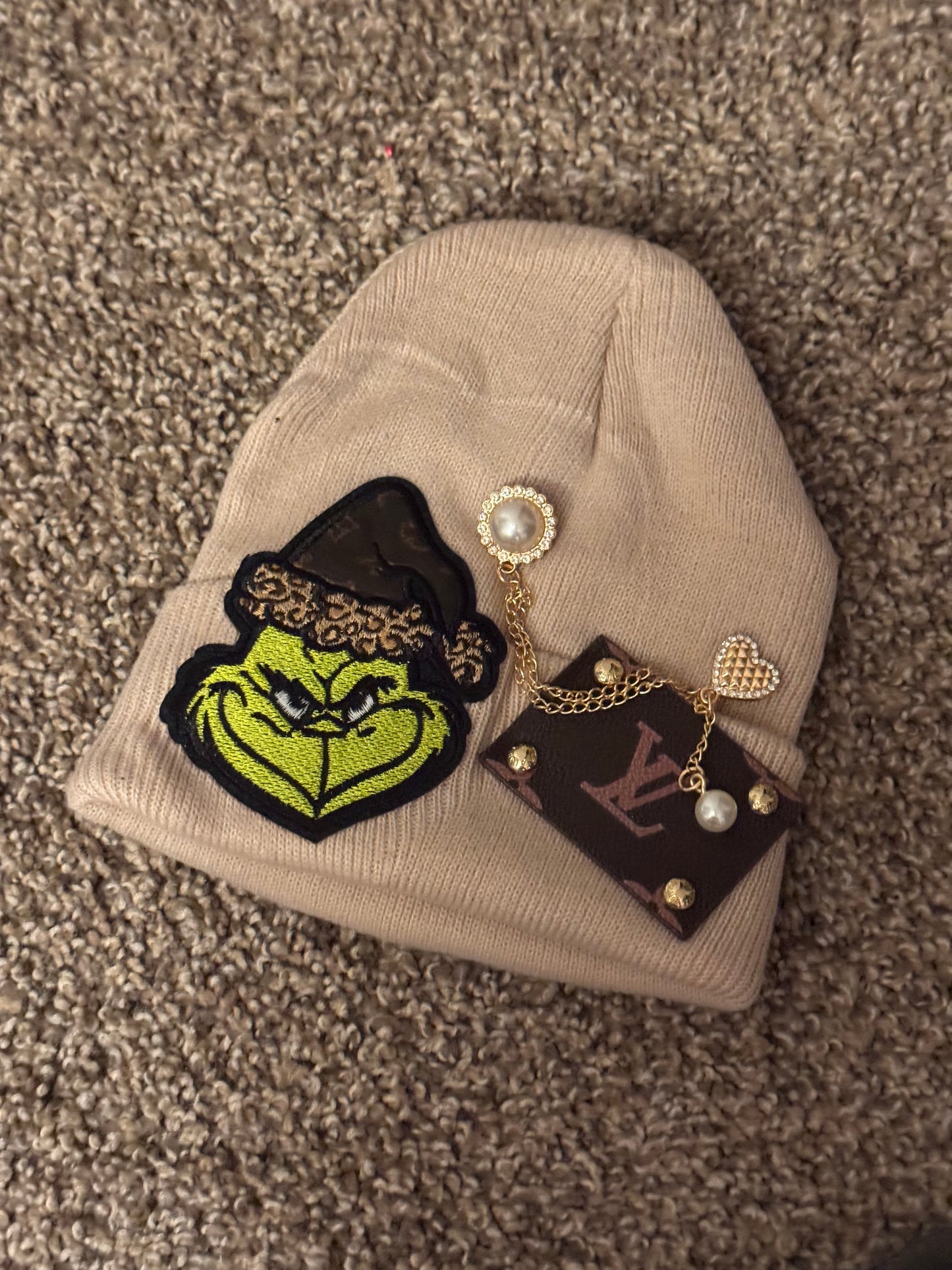 LV Beanie, Grinch, One Size