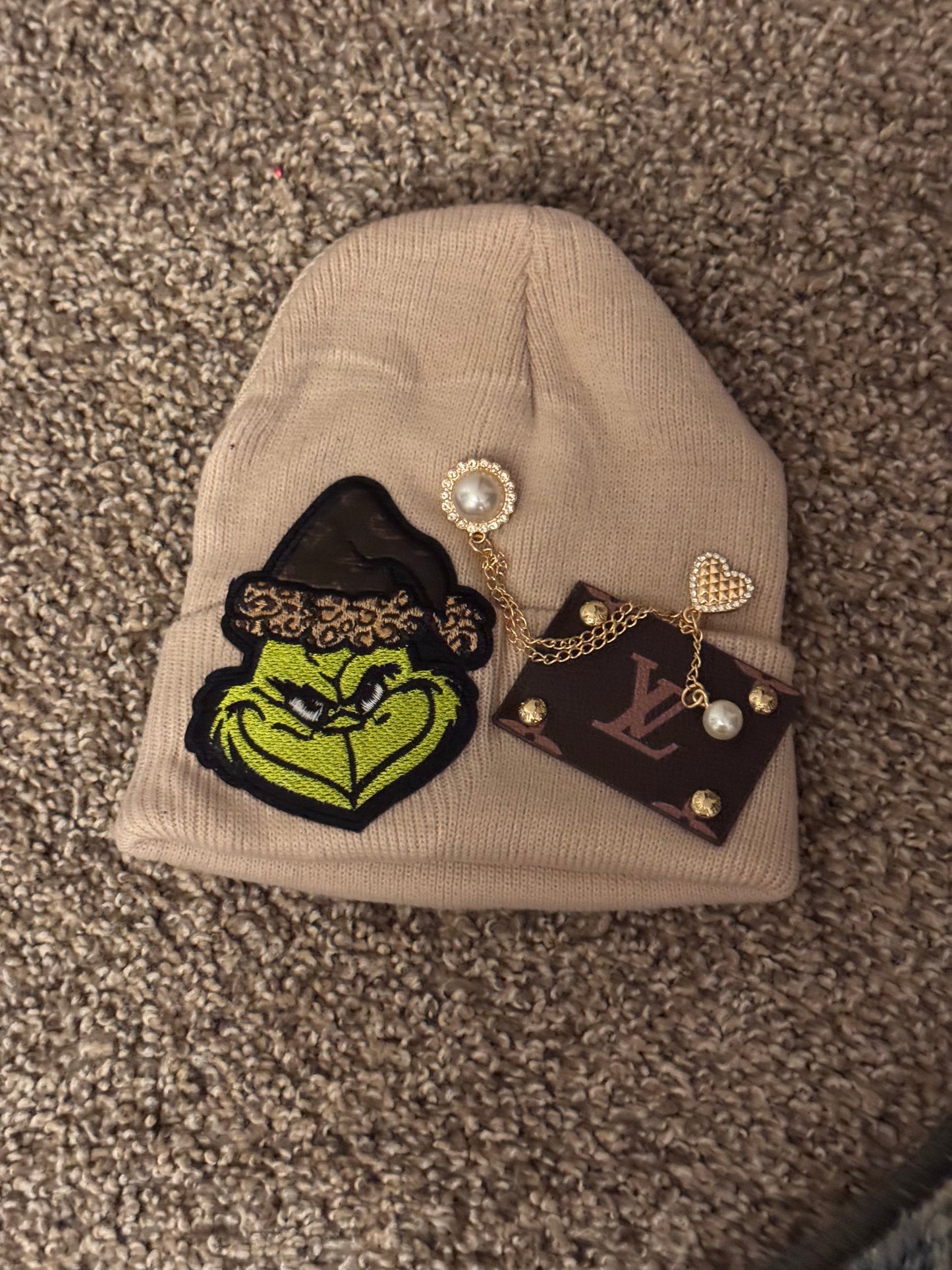 LV Beanie, Grinch, One Size