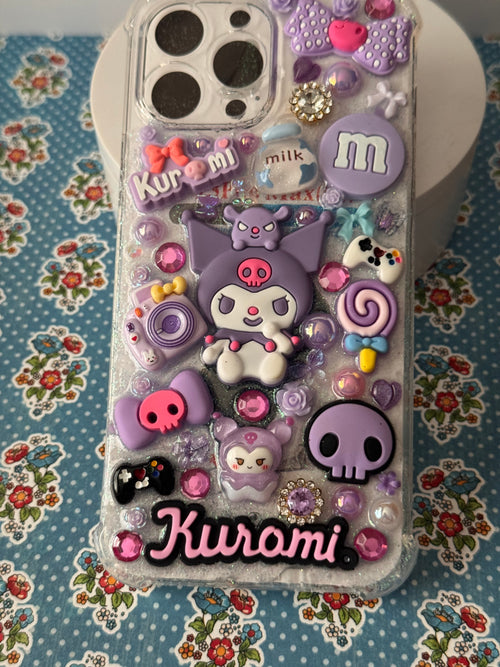 Purple Kuromi Junk Phone Case
