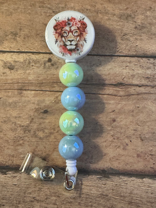 Lioness Badge Reel, Retractable