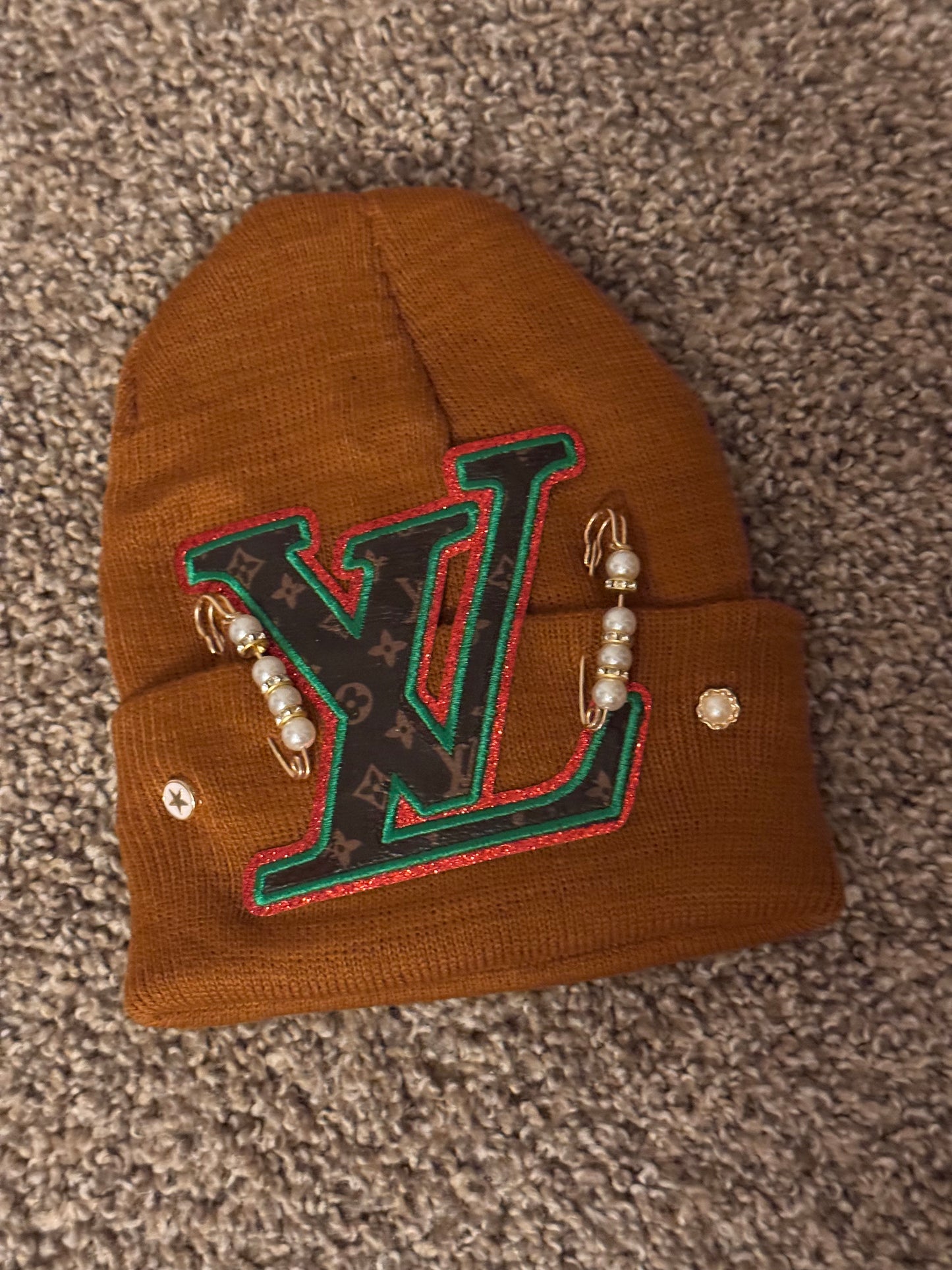 LV Beanie, Grinch, One Size
