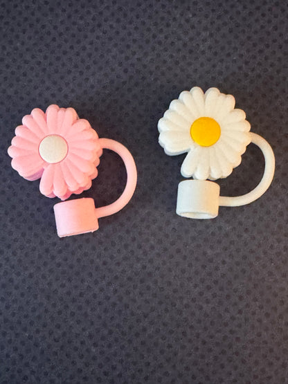 Flowers Straw Toppers