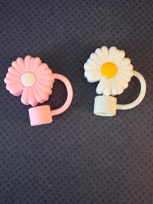 Flowers Straw Toppers