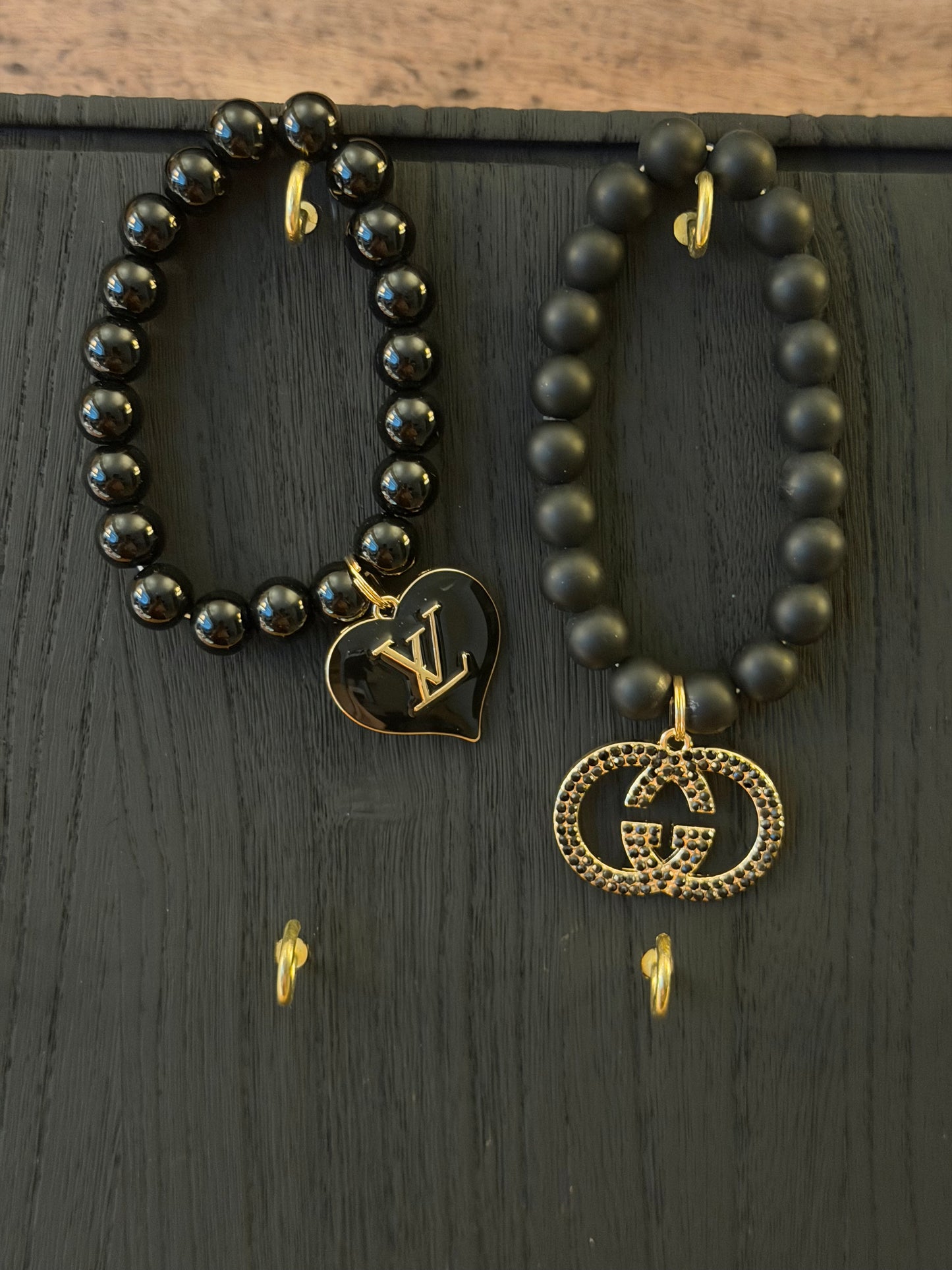 Black LV & Gucci Bracelets