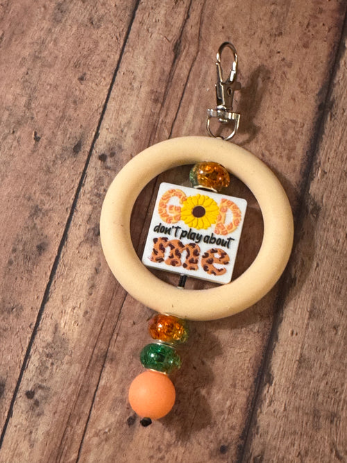 God Don’t Play Keychain