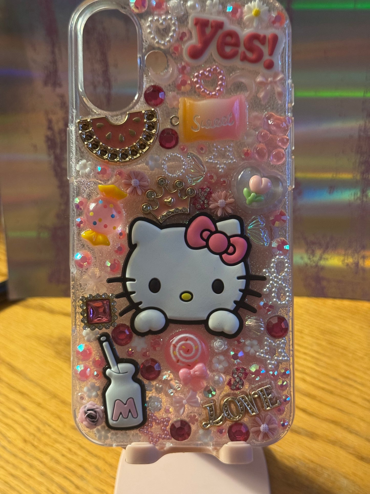 Pink, Hello, Kitty, iPhone 16 junk case