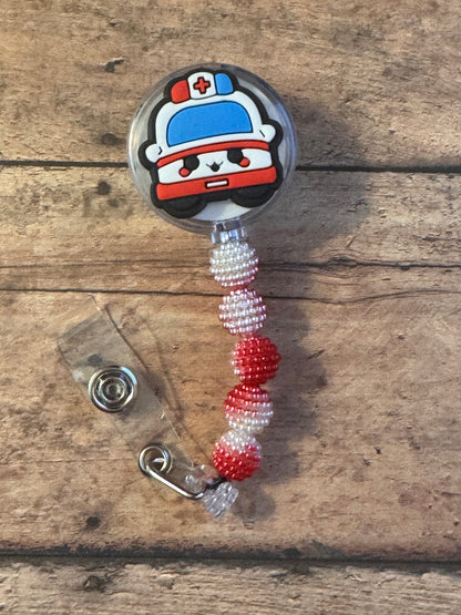 Ambulance Badge Reel, Retractable