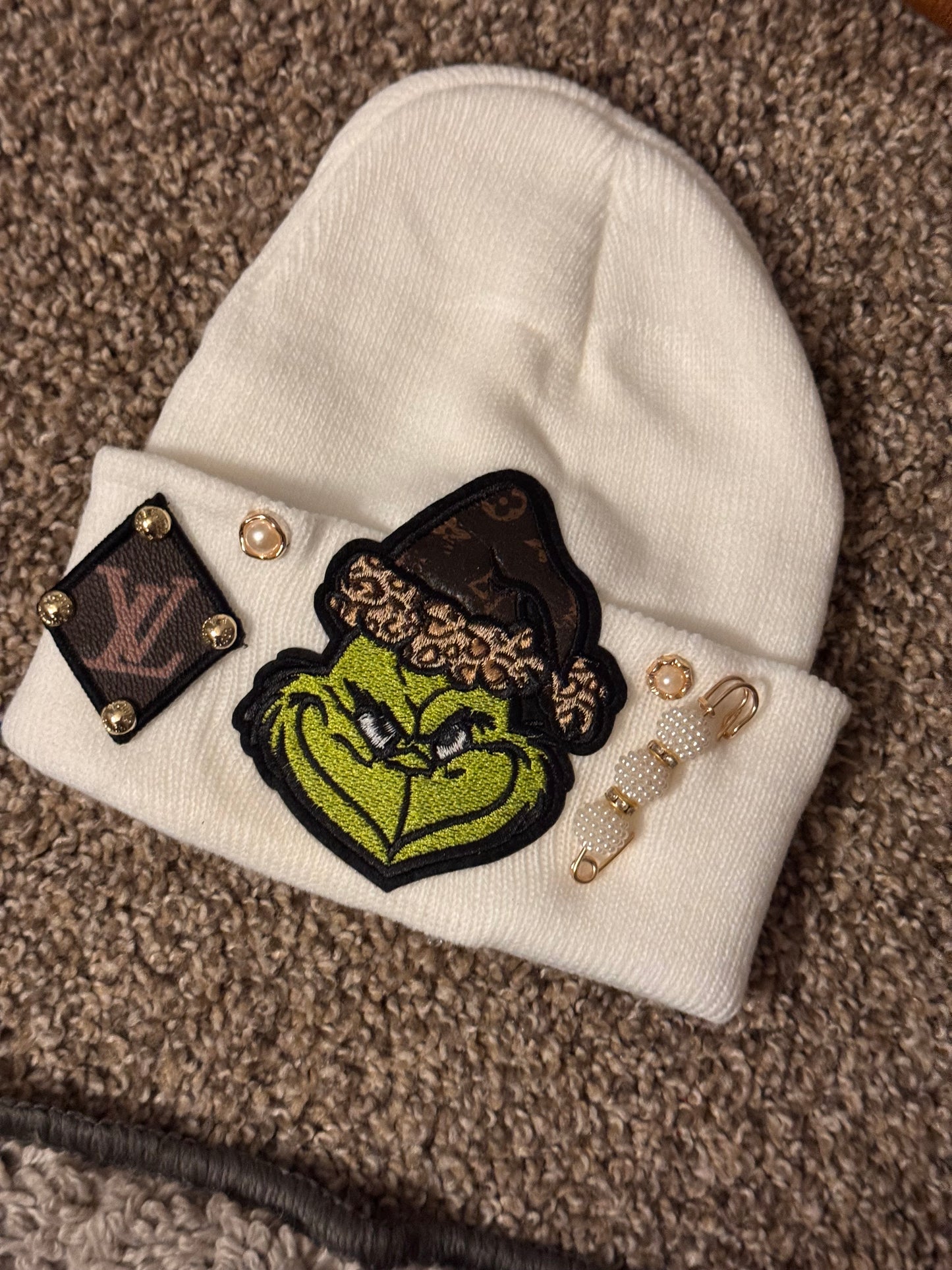 LV Beanie, Grinch, One Size