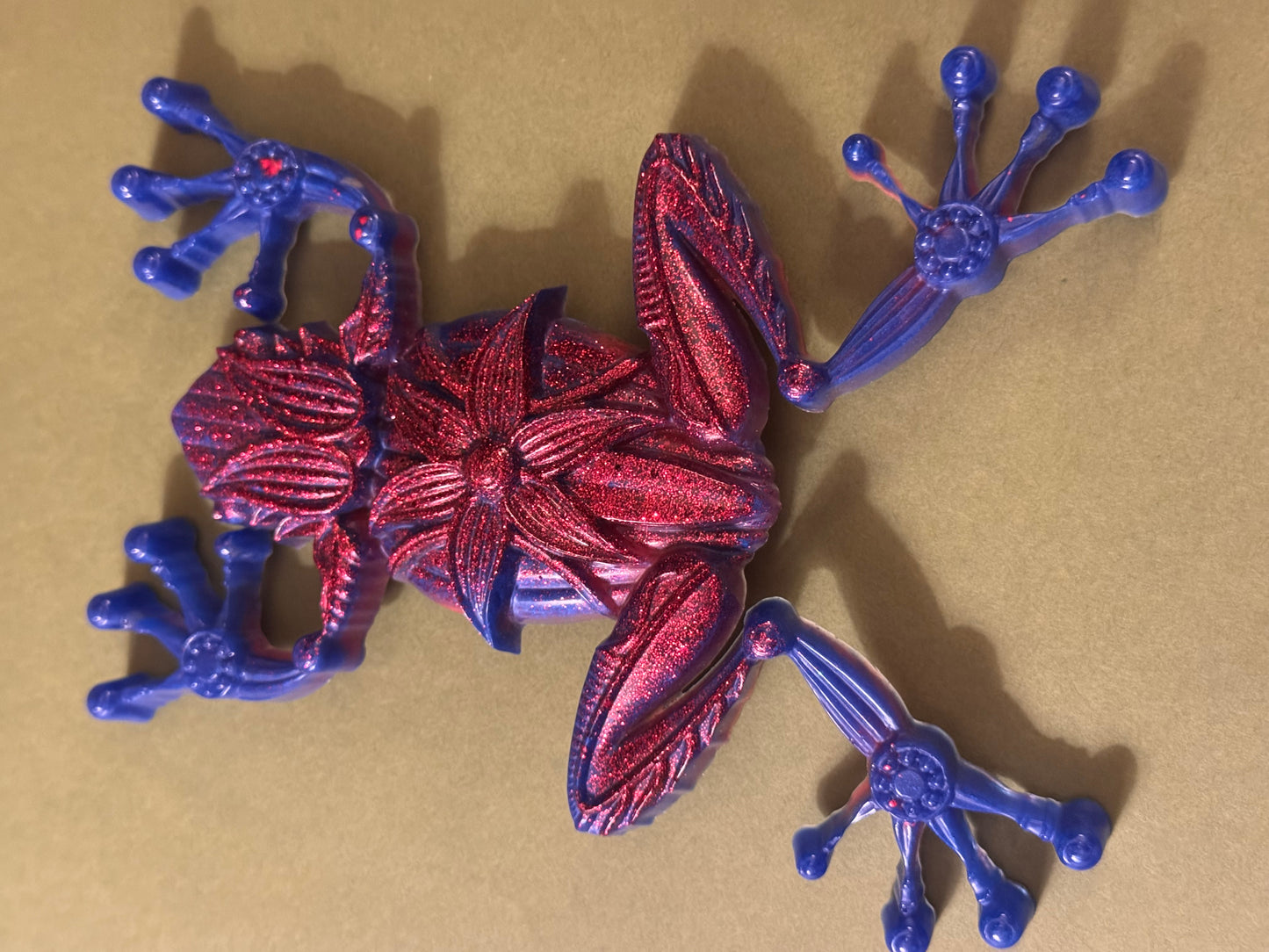 Resin Frog, Red, Pink