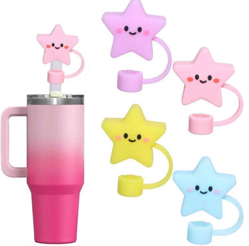 Stars Straw Toppers, Set of 4
