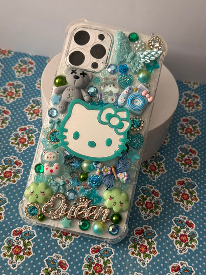 Teal Hello Kitty Junk Case