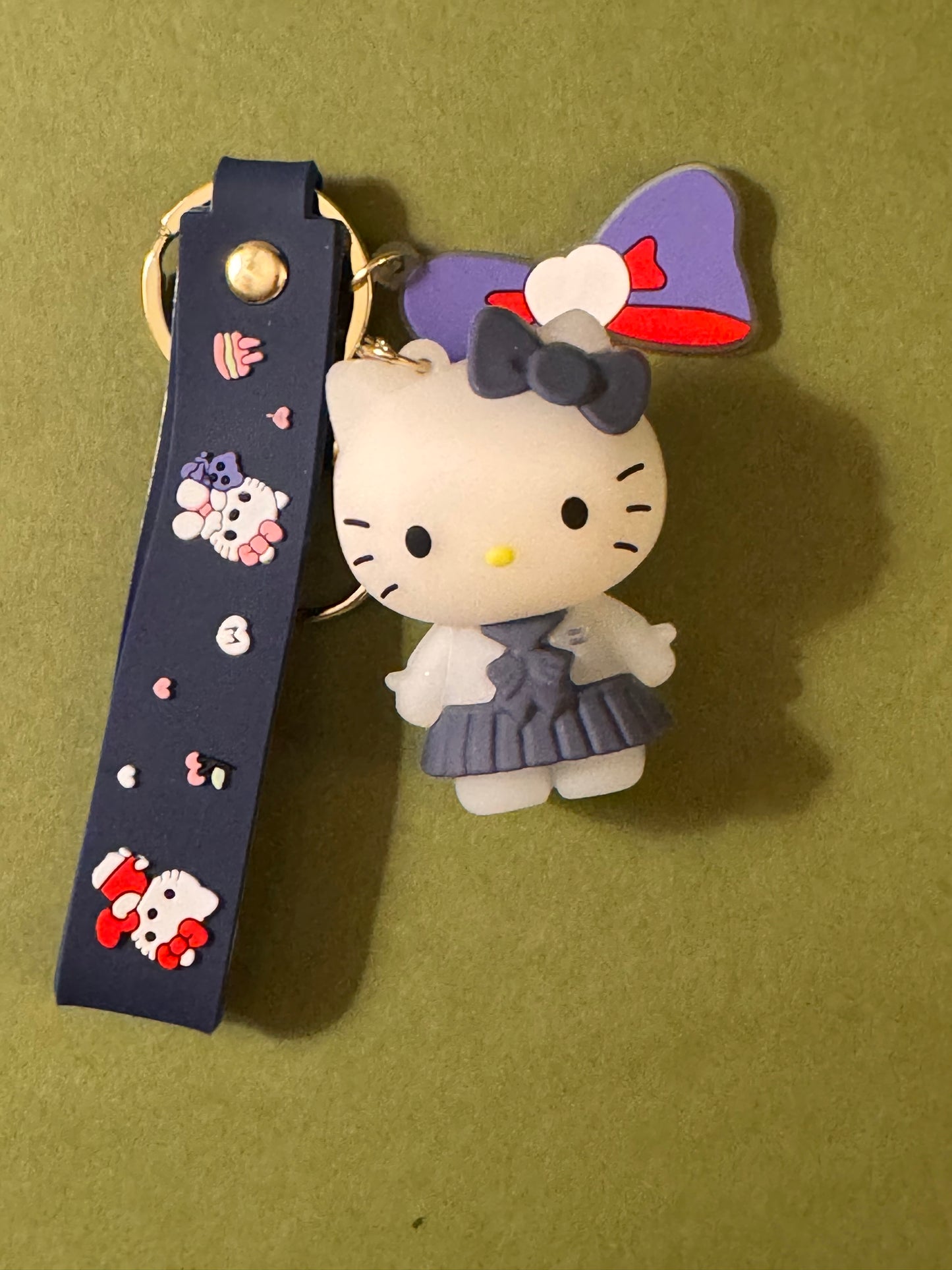 Hello Kitty Keychain, blue