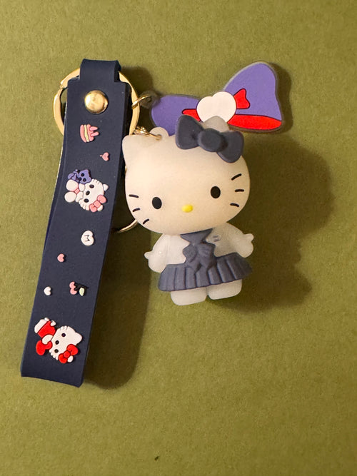 Hello Kitty Keychain, blue