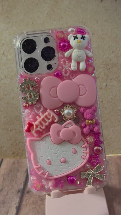 Hello Kitty, iPhone Case 16 Pro Max, Pink