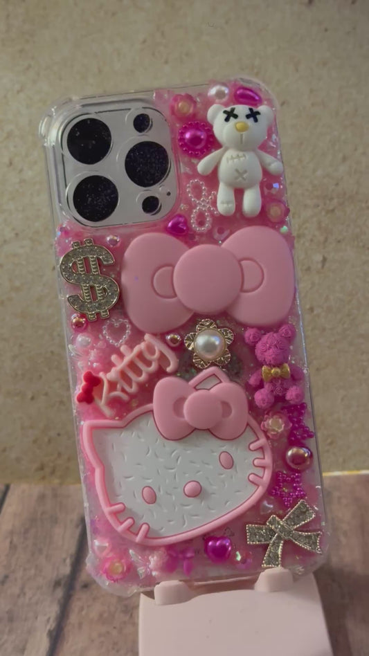 Hello Kitty, iPhone Case 16 Pro Max, Pink