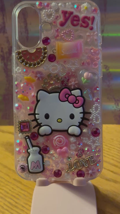 Pink, Hello, Kitty, iPhone 16 junk case