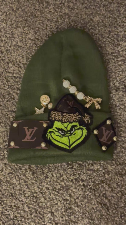 LV Beanie, Grinch, One Size