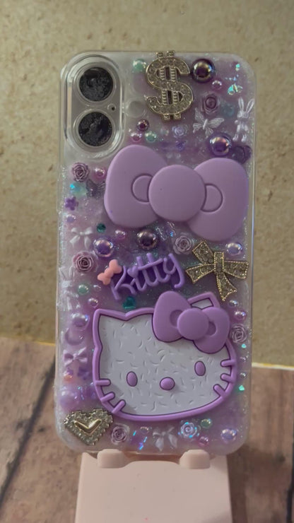 Hello Kitty, IPhone Case 16+, Purple