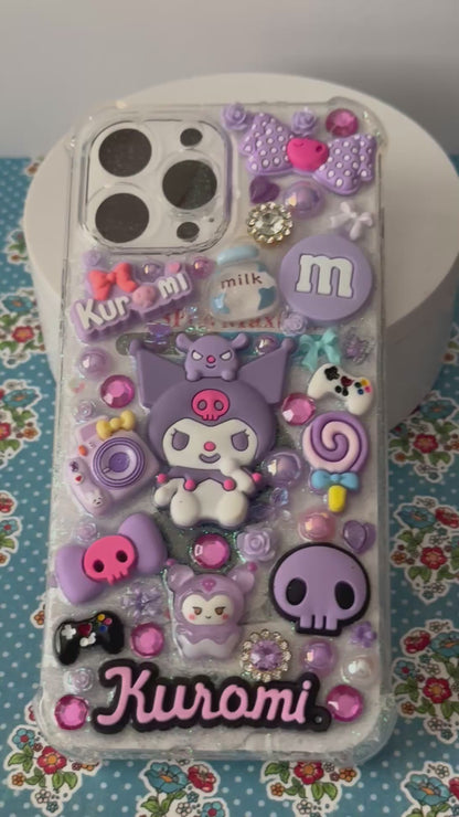 Purple Kuromi Junk Phone Case
