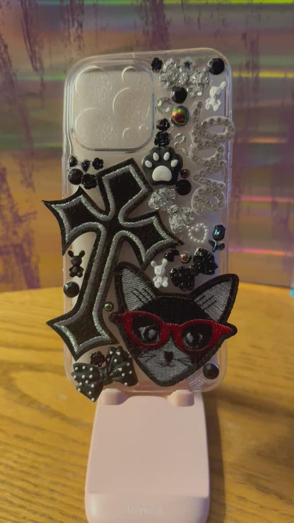 Max, the kitty iPhone, 14 Pro Maxx junk case